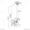 Neomounts FPMA-C100WHITE lubinis monitoriaus/TV laikiklis 10–30 colių - aukštis 79–129 cm