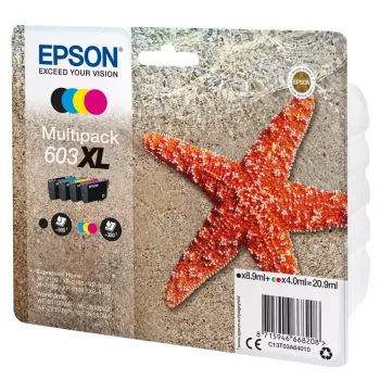 Epson C13T03A64020 rašalo kasetė 1 vnt. Originali aukštos (XL) išeigos juoda, žydra, raudona, geltona