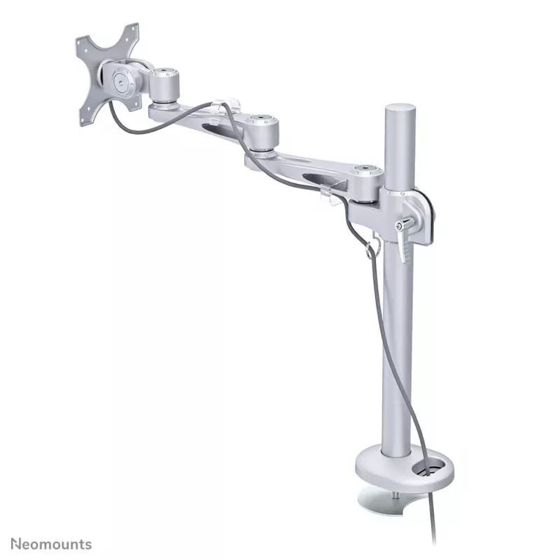 Neomounts FPMA-D935G Monitor laikiklis 10-30 colių, Grommet, 10 kg, 25,4 cm (10 col.), 76,2 cm (30 col.), 100 x 100 mm, Sidabrinis