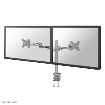 Neomounts FPMA-D935D Monitorinis stovas 14-27 inch, spaustuvas, 6 kg, 35,6 cm (14 inch), 68,6 cm (27 inch), 100 x 100 mm, sidabrinis