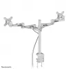 Neomounts FPMA-D935D Monitorinis stovas 14-27 inch, spaustuvas, 6 kg, 35,6 cm (14 inch), 68,6 cm (27 inch), 100 x 100 mm, sidabrinis