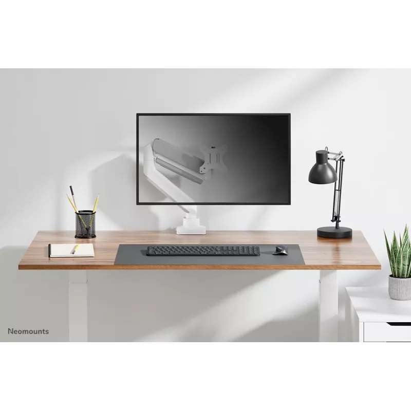 Neomounts DS70-450WH1 Monitorinis laikiklis 17-42 colių - dujinė spyruoklė - Topfix - 180° stabdys