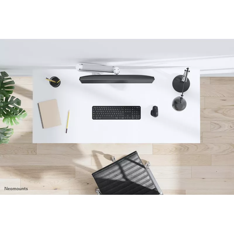 Neomounts DS70-450WH1 Monitorinis laikiklis 17-42 colių - dujinė spyruoklė - Topfix - 180° stabdys
