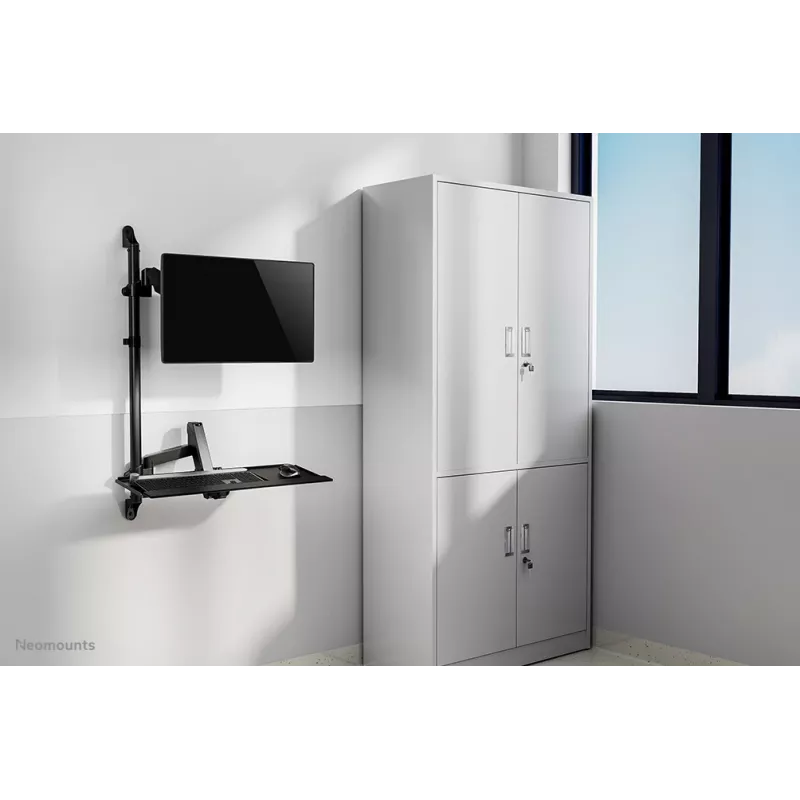 Sieninė sėdėjimo-stovėjimo darbo stotelė Neomounts WL90-325BL1, maks. 9 kg