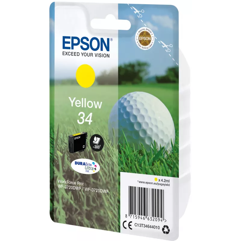 Epson 34 geltona kasetė DURABrite Ultra (C13T34644010)