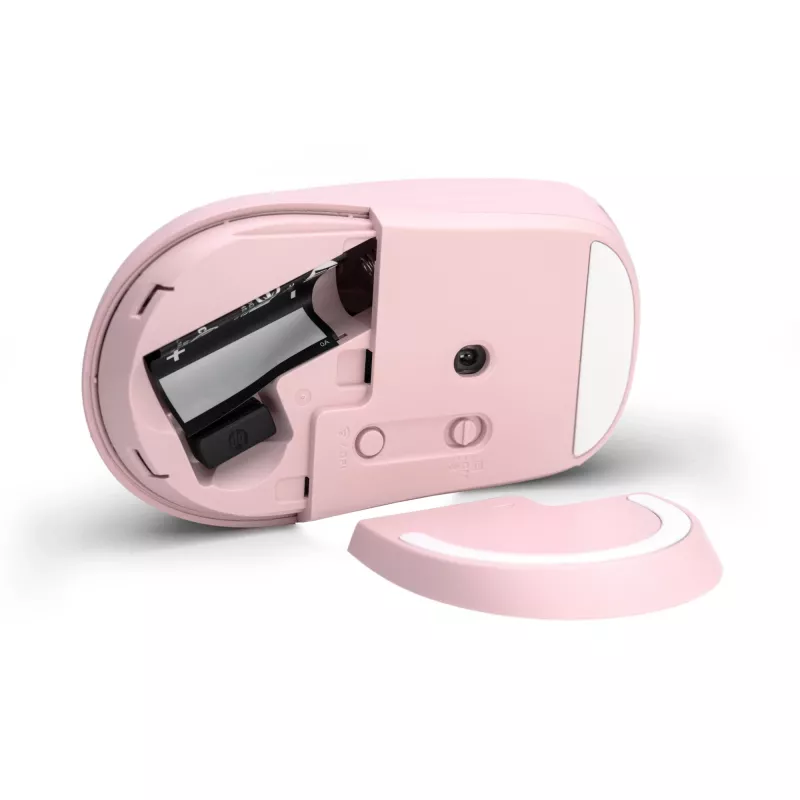 HP 400 Tyla Rožinė Belaidė Pelė, Ambidekstrinė, RF Belaidis + Bluetooth, 6000 DPI, Rožinė
