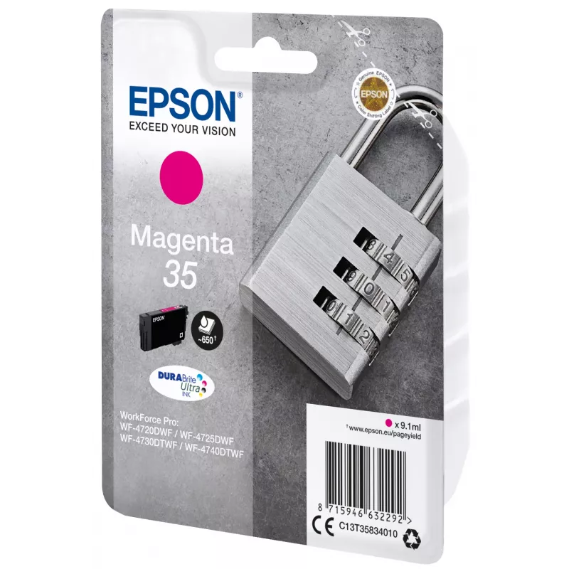 Epson DURABrite Ultra rašalinė kasetė Padlock Singlepack Magenta (35)