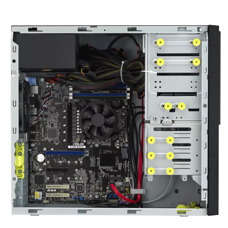 ASUS TS100-E11-PI4 tower barebone, Intel C256, LGA1200, 300 W, juodas