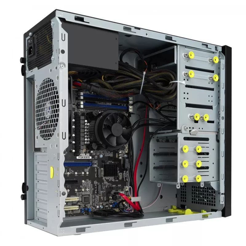 ASUS TS100-E11-PI4 tower barebone, Intel C256, LGA1200, 300 W, juodas