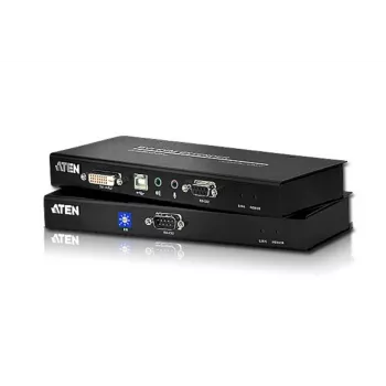 ATEN CE600 USB DVI KVM prailgintuvas su garsu ir RS-232 (60 m), siųstuvas ir imtuvas