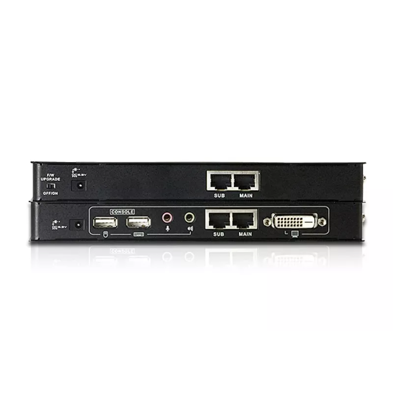 ATEN CE600 USB DVI KVM plėtiklis su garsu ir RS-232, Single Link, vietinis ir nuotolinis blokas, iki 60 m Cat5e kabeliu