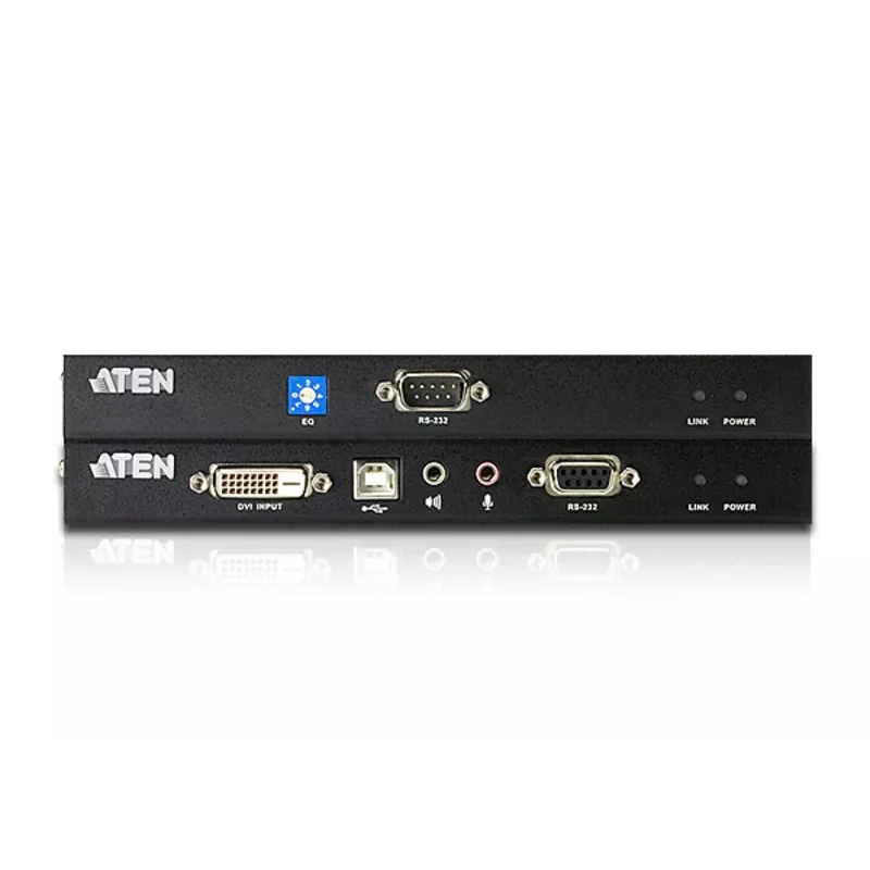 ATEN CE600 USB DVI KVM plėtiklis su garsu ir RS-232, Single Link, vietinis ir nuotolinis blokas, iki 60 m Cat5e kabeliu