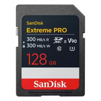 „SanDisk Extreme PRO“ 128 GB SDXC UHS-II atminties kortelė SDSDXDM-128G-GN4IN