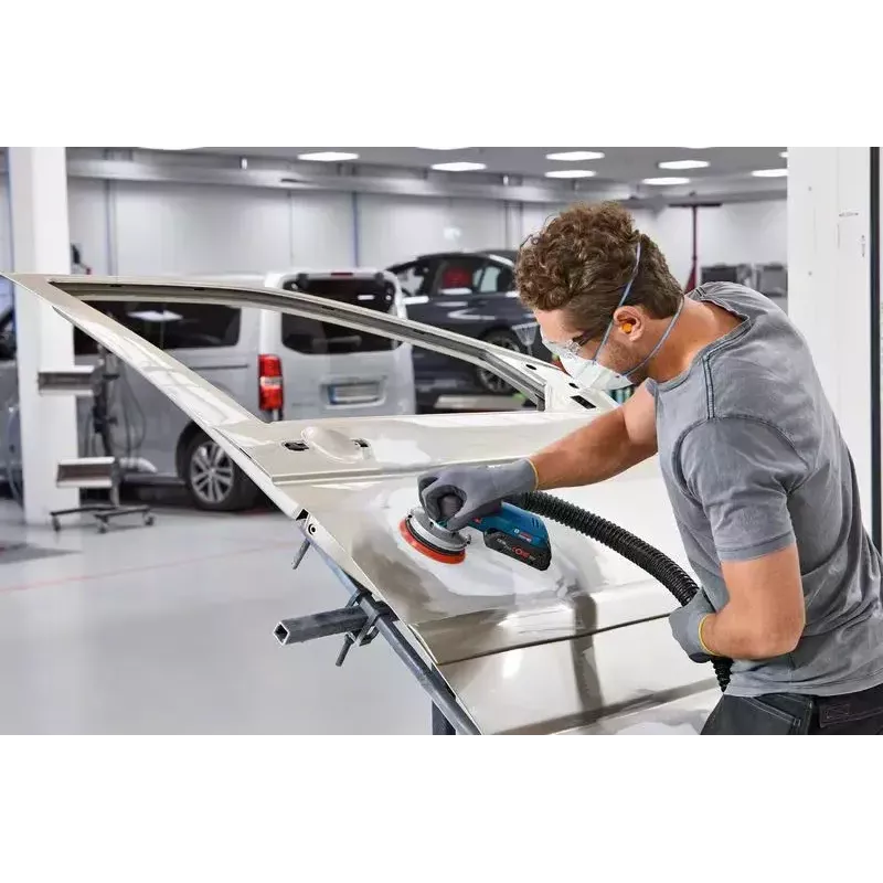 Bosch GEX 18V-125 PROFESSIONAL akumuliatorinis orbitinis šlifuoklis, 10000 RPM, 20000 OPM, juoda, mėlyna, pilka