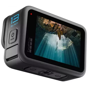 Veiksmo kamera GoPro HERO13 Black Bundle — 5.3K Ultra HD, 27,6 MP CMOS, 240 kadrų/s, 2,27 col. LCD, 2x skaitmeninis priartinimas, stereo WAV garsas