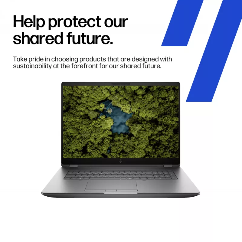 HP ZBook Fury 18 G1i 98L71ET mobili darbo stotis, Intel Core Ultra 7 255HX, 45,7 cm (18 colių) WQXGA 2560 x 1600 IPS 165 Hz, 32 GB RAM, 1 TB SSD NVMe, NVIDIA RTX PRO 2000 Blackwell, Wi-Fi 7, Windows 11 Pro