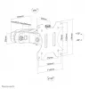 Neomounts FL40-430BL11 TV stovo laikiklis ant stulpo 17-32 col. - skersmuo 28-60 mm
