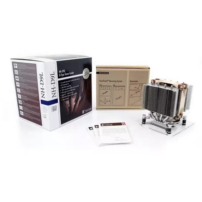 CPU aušintuvas Noctua NH-D9L, 92 mm ventiliatorius, 95×95×110 mm radiatorius, 2000 aps./min., 78,9 m³/h oro srautas, suderinamas su AM4/AM5/LGA115x/LGA1200/LGA1700
