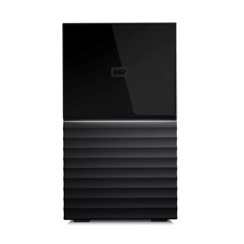 WD My Book Duo WDBFBE0360JBK išorinė RAID saugykla 36 TB (2x 18 TB HDD), USB-C 3.2 Gen 1, RAID 0/1/JBOD, 256 bitų AES aparatinis šifravimas, juoda