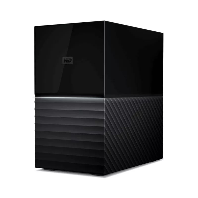 WD My Book Duo WDBFBE0360JBK išorinė RAID saugykla 36 TB (2x 18 TB HDD), USB-C 3.2 Gen 1, RAID 0/1/JBOD, 256 bitų AES aparatinis šifravimas, juoda