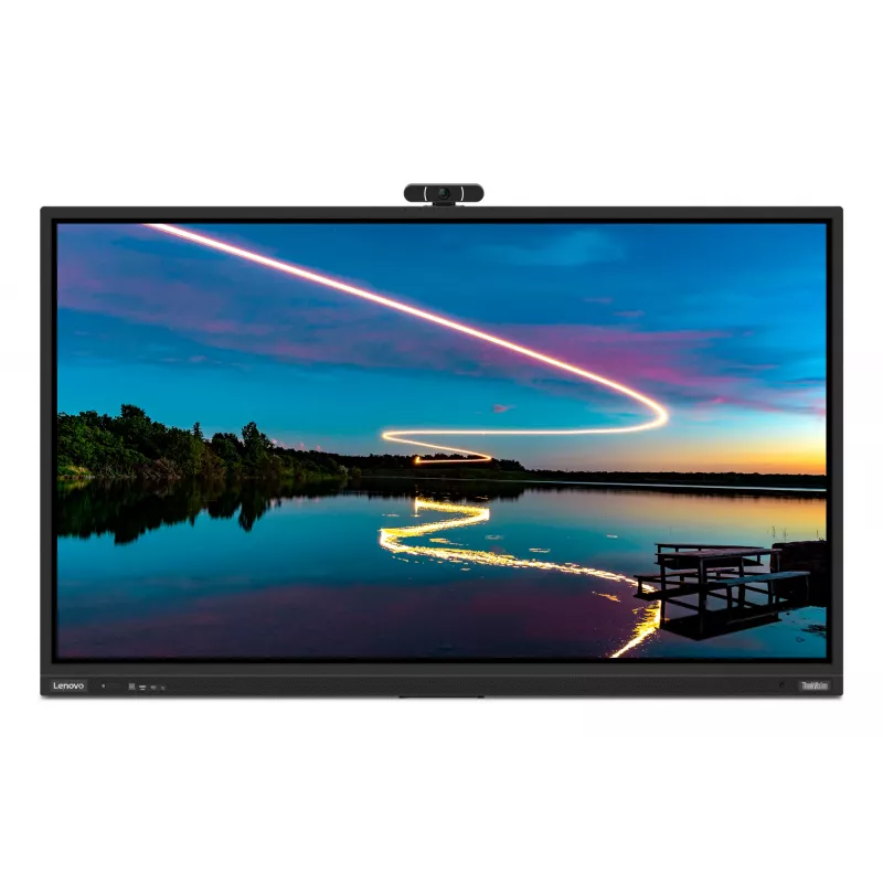 Lenovo ThinkVision T86 monitorius 2.18 m (86 col.) 3840 x 2160 pikselių 4K Ultra HD LED liečiamas ekranas juodas