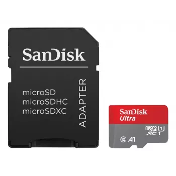 WESTERN DIGITAL SanDisk Ultra micro SDXC 128GB su SD adapteriu 140MB/s A1 Class 10 UHS-I - 2 vnt. pakuotė