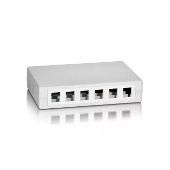 12 prievadų Keystone Jack paviršinio montavimo dėžė Equip 125460