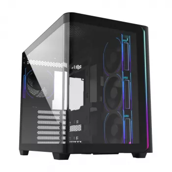 Korpusas FSP M580-BP Plus Midi Tower mITX, mATX, juodas ARGB