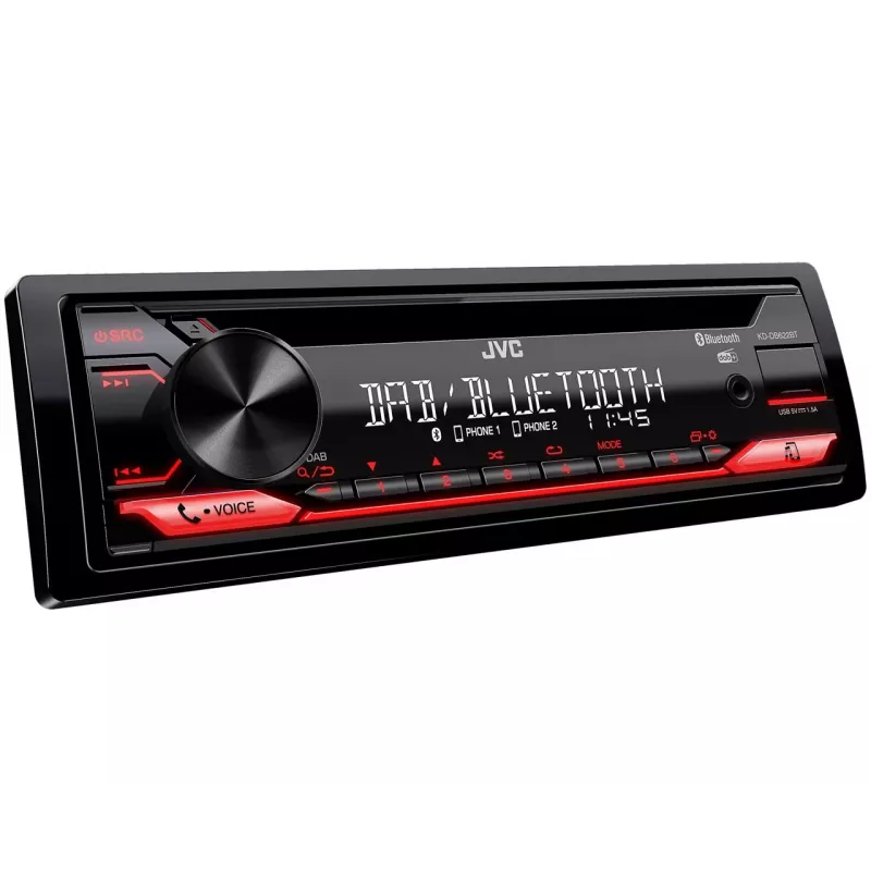 JVC KD-DB622BT automobilinis medijos imtuvas Juodas 200 W Bluetooth