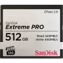 WESTERN DIGITAL SanDisk Extreme Pro CFast 2.0 512GB atminties kortelė – 525MB/s skaitymo greitis