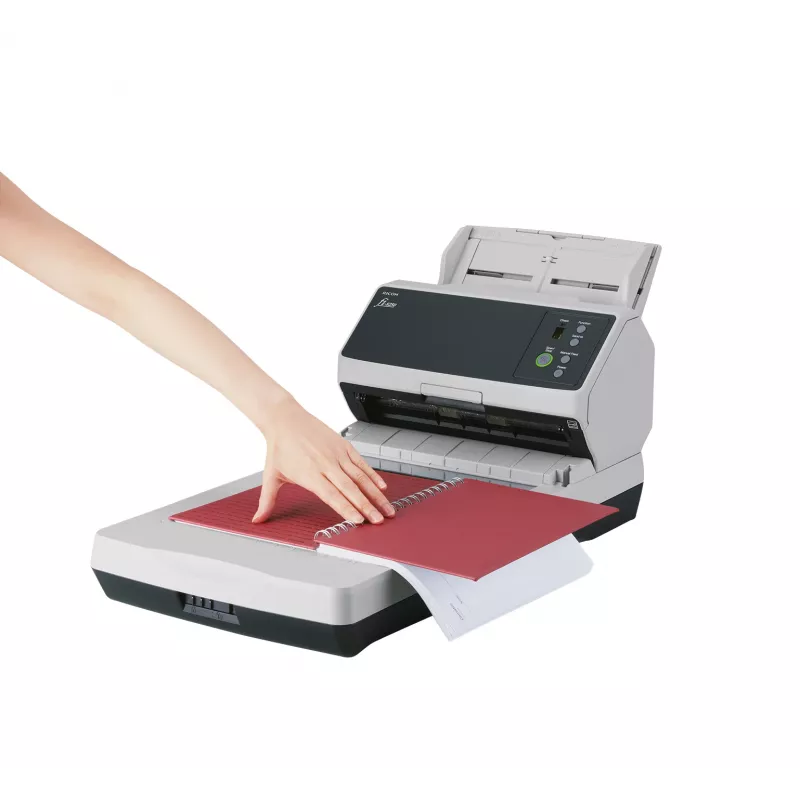 Ricoh fi-8250 ADF + rankinis tiektuvas dokumentų skaitytuvas 600 x 600 DPI A4 juoda, pilka