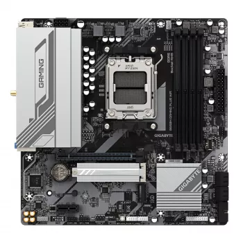 GIGABYTE B650M GAMING PLUS WIFI pagrindinė plokštė - AMD Ryzen 9000 procesoriams, 5+2+2 fazių VRM, iki 8000MHz DDR5, 2xPCIe 4.0 M.2, 2.5GbE LAN, WIFI 6E, USB 3.2 Gen 1
