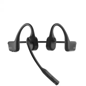 SHOKZ C110-AI-BK-EN belaidžiai ausiniai su atvira ausimi, skirti biurui / skambučių centrui, juodi