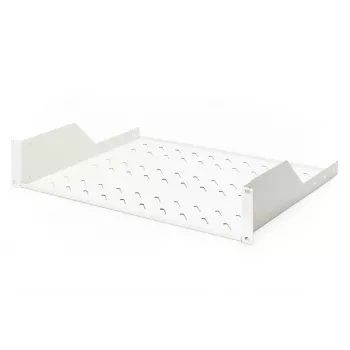 DIGITUS 2U fiksuota montavimo lentyna ventiliuojama, pilka (RAL 7035), iki 25 kg, 85x483x350 mm