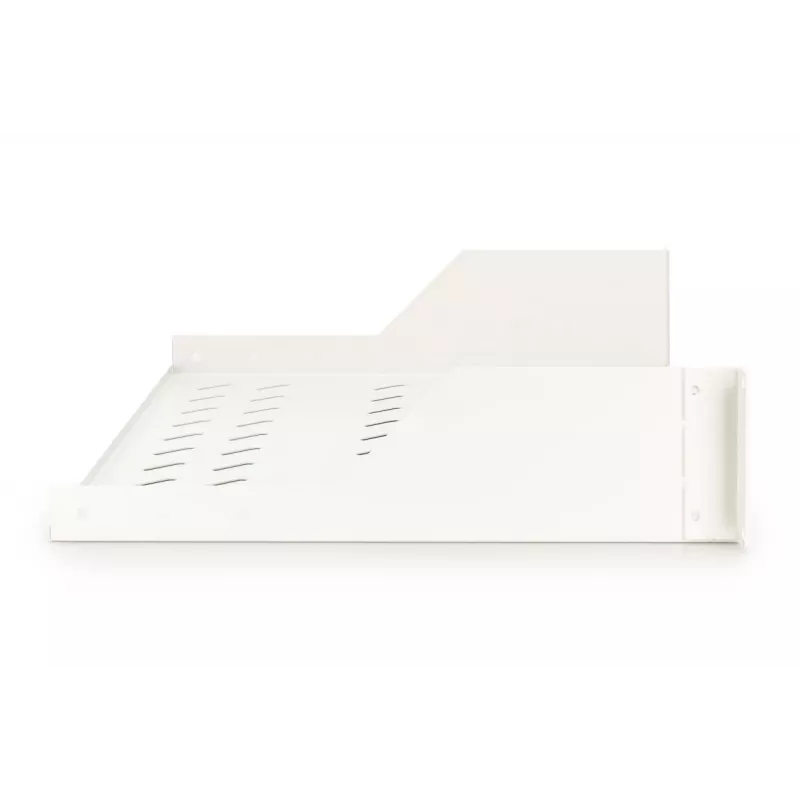 DIGITUS 2U fiksuota montavimo lentyna ventiliuojama, pilka (RAL 7035), iki 25 kg, 85x483x350 mm