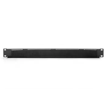 DIGITUS 1U kabelių valdymo panelė su šepečiu 44x483x11 mm, šepetėlio dydis 27x423 mm, spalva juoda (RAL 9005)