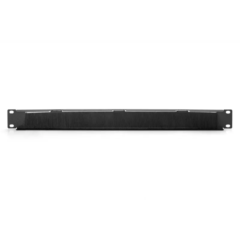 DIGITUS 1U kabelių valdymo panelė su šepečiu 44x483x11 mm, šepetėlio dydis 27x423 mm, spalva juoda (RAL 9005)