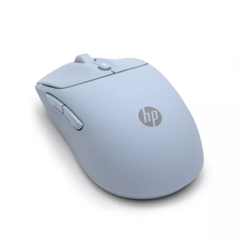 HP 400 Quiet Blue belaidė pelė, ambidekstrinė, RF belaidis + Bluetooth, 6000 DPI, mėlyna