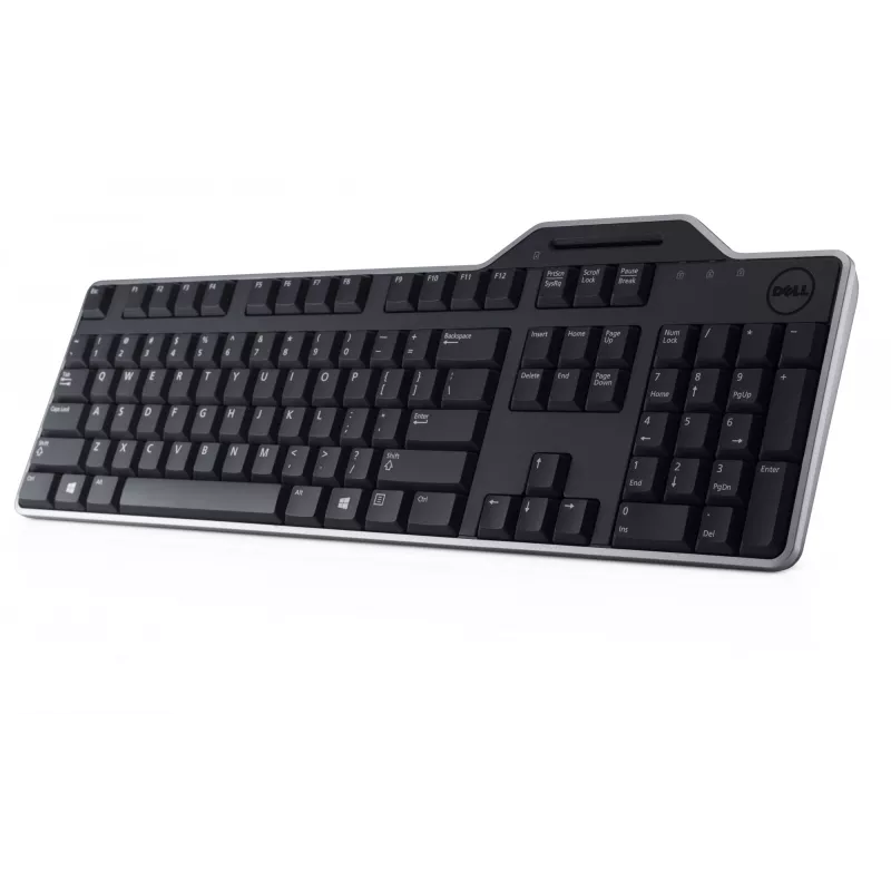 DELL KB813 klaviatūra su išmaniąja kortelių skaitytuvu, USB, QWERTY, JAV anglų, juoda