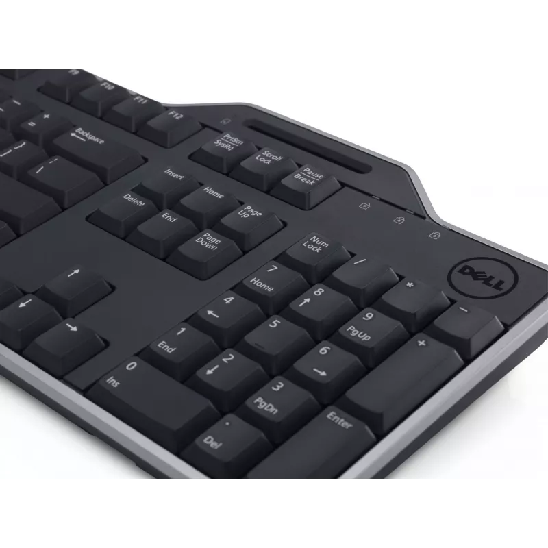 DELL KB813 klaviatūra su išmaniąja kortelių skaitytuvu, USB, QWERTY, JAV anglų, juoda