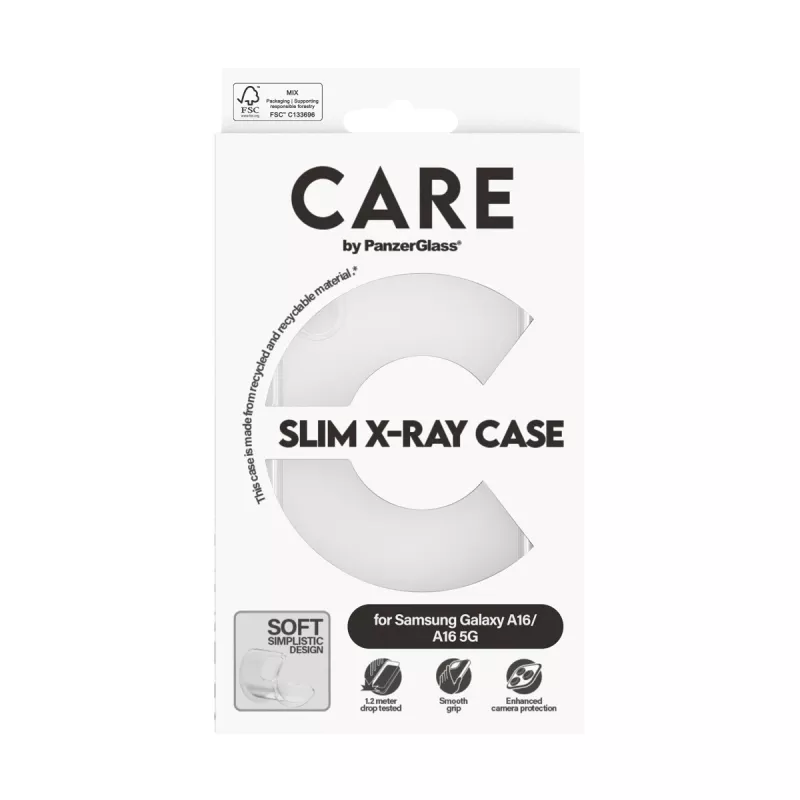 Dėklas PanzerGlass CARE by Fashionable Case Transparent X-Ray Soft Basic Samsung A15 A15 5G