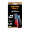 PanzerGlass 2-Way Privacy apsauginis stiklas, skirtas iPhone 17 Pro Max – grūdintas stiklas, itin platus dengimas, EasyAligner