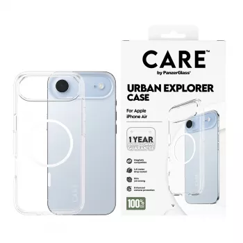 Dėklas PanzerGlass CARE by Flagship Case Urban Explorer Skaidrus Baltas MagSafe iPhone 17 Air