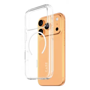 PanzerGlass CARE™ by ® Urban Explorer dėklas permatomas su balta MagSafe iPhone 17 Pro