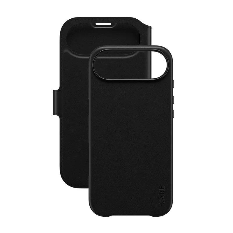 PanzerGlass CARE Tango 2-in-1 dėklas su pinigine ir MagSafe, skirtas iPhone Air, juodas