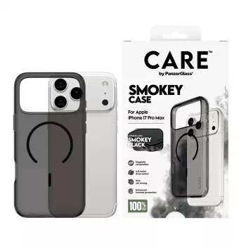 PanzerGlass CARE™ by ® Urban Explorer Dėklas Smokey su juodu MagSafe iPhone 17 Pro Max