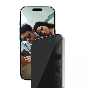 PanzerGlass SAFE. by ® 2 krypčių privatumo apsauginis stiklas iPhone 17 Pro | Ultra-Wide Fit su EasyAligner