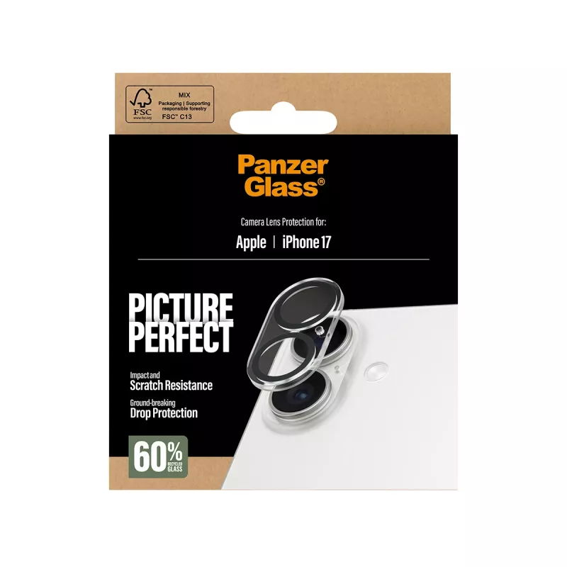 PanzerGlass® PicturePerfect fotoaparato objektyvo apsauga iPhone 17