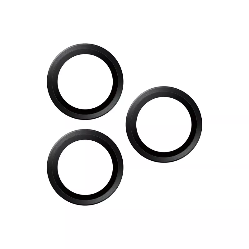 PanzerGlass® Hoops® fotoaparato objektyvo apsauga juoda, skirta iPhone 17 Pro / iPhone 17 Pro Max / iPhone 16 Pro / 16 Pro Max