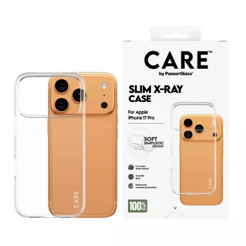 Apsauginis telefono dėklas PanzerGlass CARE Fashionable Case Transparent X-Ray Soft Basic, skirtas iPhone 17 Pro